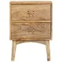 Mesita de noche de madera maciza de mango 40x35x55 cm de vidaXL, Mesitas de noche - Ref: Foro24-286464, Precio: 130,92 €, Des...
