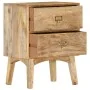 Mesita de noche de madera maciza de mango 40x35x55 cm de vidaXL, Mesitas de noche - Ref: Foro24-286464, Precio: 130,92 €, Des...
