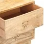 Mesita de noche de madera maciza de mango 40x35x55 cm de vidaXL, Mesitas de noche - Ref: Foro24-286464, Precio: 130,92 €, Des...