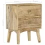 Mesita de noche de madera maciza de mango 40x35x55 cm de vidaXL, Mesitas de noche - Ref: Foro24-286464, Precio: 130,92 €, Des...