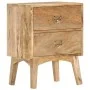 Mesita de noche de madera maciza de mango 40x35x55 cm de vidaXL, Mesitas de noche - Ref: Foro24-286464, Precio: 130,92 €, Des...