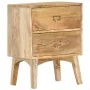 Mesita de noche de madera maciza de mango 40x35x55 cm de vidaXL, Mesitas de noche - Ref: Foro24-286464, Precio: 130,92 €, Des...