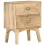 Mesita de noche de madera maciza de mango 40x35x55 cm de vidaXL, Mesitas de noche - Ref: Foro24-286464, Precio: 130,92 €, Des...