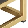 Mesita de noche madera maciza mango negro y dorado 40x30x50cm de vidaXL, Mesitas de noche - Ref: Foro24-286517, Precio: 159,4...