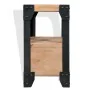 Mesita de noche de madera maciza acacia y acero 40x30x54 cm de vidaXL, Mesitas de noche - Ref: Foro24-244993, Precio: 80,80 €...