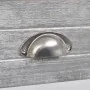 Mesita de noche con 1 cajón gris y blanca de vidaXL, Mesitas de noche - Ref: Foro24-242038, Precio: 49,57 €, Descuento: %