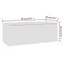 Weißer TV-Schrank aus Sperrholz, 80 x 34 x 30 cm von vidaXL, TV-Möbel - Ref: Foro24-801859, Preis: 59,99 €, Rabatt: %