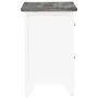 Nightstands with drawers 2 units gray and white by vidaXL, Nightstands - Ref: Foro24-242041, Price: 71,24 €, Discount: %