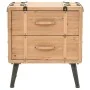 Mesita de noche madera maciza de abeto 50x35x57 cm de vidaXL, Mesitas de noche - Ref: Foro24-245771, Precio: 122,86 €, Descue...