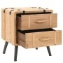 Mesita de noche madera maciza de abeto 50x35x57 cm de vidaXL, Mesitas de noche - Ref: Foro24-245771, Precio: 122,86 €, Descue...