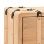 Mesita de noche madera maciza de abeto 50x35x57 cm de vidaXL, Mesitas de noche - Ref: Foro24-245771, Precio: 122,86 €, Descue...