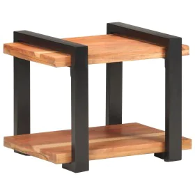 Mesita de noche de madera maciza de acacia 50x40x40 cm de vidaXL, Mesitas de noche - Ref: Foro24-320492, Precio: 71,09 €, Des...