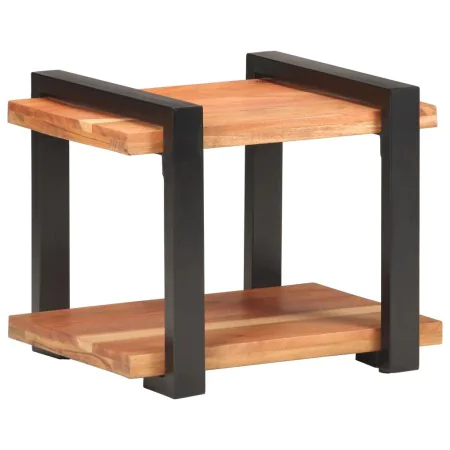 Mesita de noche de madera maciza de acacia 50x40x40 cm de vidaXL, Mesitas de noche - Ref: Foro24-320492, Precio: 71,09 €, Des...