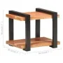 Mesita de noche de madera maciza de acacia 50x40x40 cm de vidaXL, Mesitas de noche - Ref: Foro24-320492, Precio: 71,09 €, Des...
