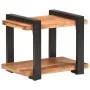 Mesita de noche de madera maciza de acacia 50x40x40 cm de vidaXL, Mesitas de noche - Ref: Foro24-320492, Precio: 71,09 €, Des...