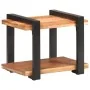 Mesita de noche de madera maciza de acacia 50x40x40 cm de vidaXL, Mesitas de noche - Ref: Foro24-320492, Precio: 71,09 €, Des...