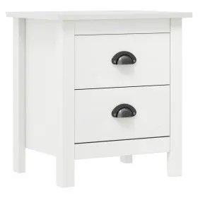 Hill solid white pine wood bedside table 46x35x49.5 cm by vidaXL, Nightstands - Ref: Foro24-288904, Price: 50,98 €, Discount: %