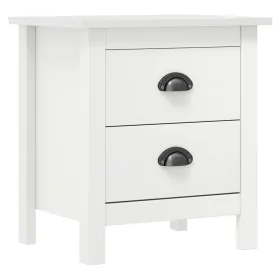 Nachttisch Hill aus massivem Kiefernholz, weiß, 46x35x49,5 cm von vidaXL, Nachttische - Ref: Foro24-288904, Preis: 50,98 €, R...