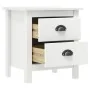 Nachttisch Hill aus massivem Kiefernholz, weiß, 46x35x49,5 cm von vidaXL, Nachttische - Ref: Foro24-288904, Preis: 50,98 €, R...