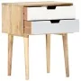 Mesita de noche de madera maciza de mango 47x35x59 cm de vidaXL, Mesitas de noche - Ref: Foro24-286481, Precio: 75,49 €, Desc...