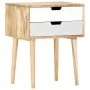 Mesita de noche de madera maciza de mango 47x35x59 cm de vidaXL, Mesitas de noche - Ref: Foro24-286481, Precio: 75,49 €, Desc...