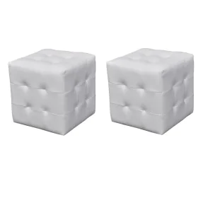 White cube stools by vidaXL, Nightstands - Ref: Foro24-60739, Price: 73,06 €, Discount: %