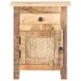 Mesita de noche de madera de mango rugosa 40x30x50 cm de vidaXL, Mesitas de noche - Ref: Foro24-320234, Precio: 149,92 €, Des...