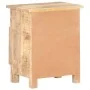 Mesita de noche de madera de mango rugosa 40x30x50 cm de vidaXL, Mesitas de noche - Ref: Foro24-320234, Precio: 149,92 €, Des...