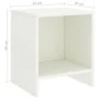 Solid white mango wood bedside table 35x30x40 cm by vidaXL, Nightstands - Ref: Foro24-322234, Price: 34,52 €, Discount: %