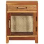 Mesita de noche de madera maciza reciclada 40x30x50 cm de vidaXL, Mesitas de noche - Ref: Foro24-288094, Precio: 118,60 €, De...