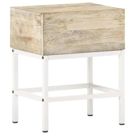 Mesita de noche de madera maciza de mango 40x30x50 cm de vidaXL, Mesitas de noche - Ref: Foro24-320920, Precio: 65,80 €, Desc...