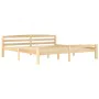 Estructura de cama de madera maciza de pino 200x200 cm de vidaXL, Camas y somieres - Ref: Foro24-322067, Precio: 108,37 €, De...