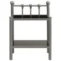 Mesitas de noche 2 unidades metal y vidrio gris y negro de vidaXL, Mesitas de noche - Ref: Foro24-325077, Precio: 45,86 €, De...