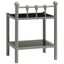 Mesitas de noche 2 unidades metal y vidrio gris y negro de vidaXL, Mesitas de noche - Ref: Foro24-325077, Precio: 45,86 €, De...