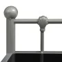 Mesitas de noche 2 unidades metal y vidrio gris y negro de vidaXL, Mesitas de noche - Ref: Foro24-325077, Precio: 45,86 €, De...