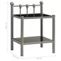 Mesitas de noche 2 unidades metal y vidrio gris y negro de vidaXL, Mesitas de noche - Ref: Foro24-325077, Precio: 45,86 €, De...