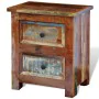 Mesita de noche con 2 cajones madera maciza reciclada de vidaXL, Mesitas de noche - Ref: Foro24-241643, Precio: 168,61 €, Des...