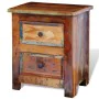 Mesita de noche con 2 cajones madera maciza reciclada de vidaXL, Mesitas de noche - Ref: Foro24-241643, Precio: 168,61 €, Des...