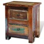Mesita de noche con 2 cajones madera maciza reciclada de vidaXL, Mesitas de noche - Ref: Foro24-241643, Precio: 168,61 €, Des...