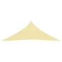 Toldo de vela triangular HDPE 5x5x5 m m beige de vidaXL, Sombrillas - Ref: Foro24-42286, Precio: 31,69 €, Descuento: %