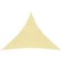 Toldo de vela triangular HDPE 5x5x5 m m beige de vidaXL, Sombrillas - Ref: Foro24-42286, Precio: 31,69 €, Descuento: %
