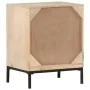 Mesita de noche madera maciza mango y caña natural 40x30x50 cm de vidaXL, Mesitas de noche - Ref: Foro24-323509, Precio: 76,2...