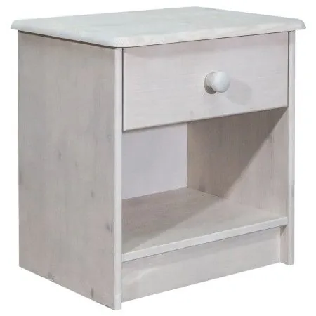 Mesita de noche de madera maciza de pino 41x30x42 cm de vidaXL, Mesitas de noche - Ref: Foro24-325533, Precio: 37,90 €, Descu...