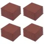 Losetas de goma protección de caídas 24 unidades 50x50x3cm rojo de vidaXL, Suelos y moquetas - Ref: Foro24-276272, Precio: 39...