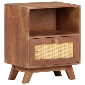 Solid mango wood bedside table 40x30x50 cm by vidaXL, Nightstands - Ref: Foro24-323597, Price: 85,06 €, Discount: %