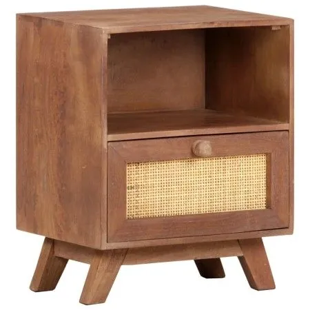 Solid mango wood bedside table 40x30x50 cm by vidaXL, Nightstands - Ref: Foro24-323597, Price: 85,06 €, Discount: %