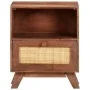 Solid mango wood bedside table 40x30x50 cm by vidaXL, Nightstands - Ref: Foro24-323597, Price: 85,06 €, Discount: %