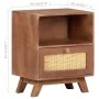 Solid mango wood bedside table 40x30x50 cm by vidaXL, Nightstands - Ref: Foro24-323597, Price: 85,06 €, Discount: %