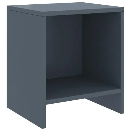 Mesita de noche madera maciza de mango gris claro 35x30x40 cm de vidaXL, Mesitas de noche - Ref: Foro24-322237, Precio: 34,51...