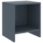 Mesita de noche madera maciza de mango gris claro 35x30x40 cm de vidaXL, Mesitas de noche - Ref: Foro24-322237, Precio: 34,51...